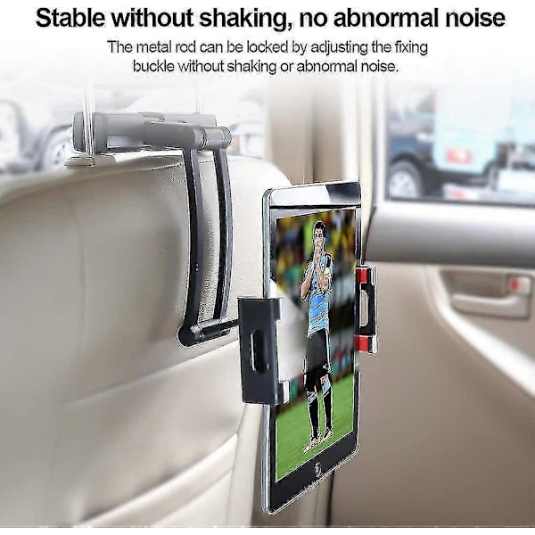 Bil Tabletthållare, Bil Ipad Hållare Med 360 Graders Rotation Universal Tablet Nackstödshållare För Alla 5&amp;quot