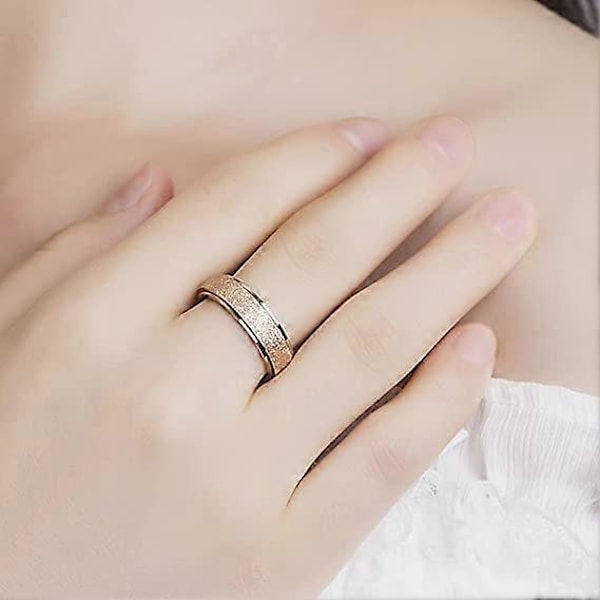 Titanium Rostfri Ring för Män, Storlek 9, B:6MM, 3 Färger