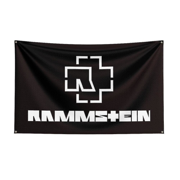3x5ft Rammste Rock Band Flagga Polyester Digitaltryck Musik Memorabilia Banner För Inredning J0437 90 x 150cm