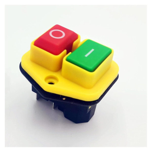Tryckknappsswitch 1PC KJD17B Knappswitch 220V-240V 16A 5-polig Strömverktyg - Stift Present till familj/vän ssxj