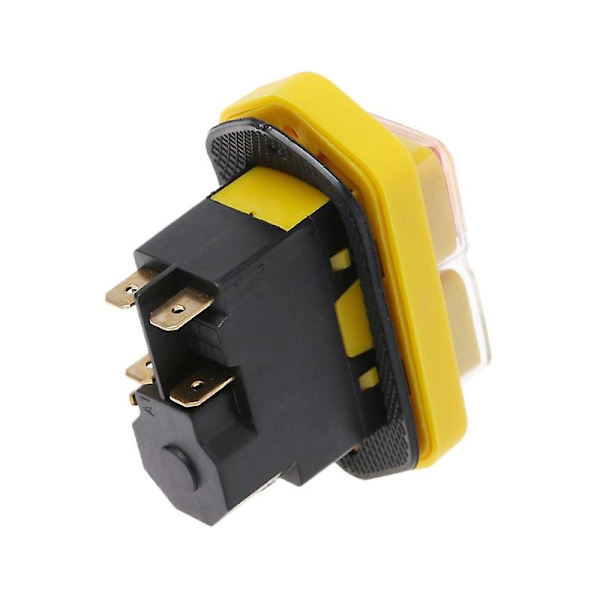 Tryckknappsswitch 1PC KJD17B Knappswitch 220V-240V 16A 5-polig Strömverktyg - Stift Present till familj/vän ssxj