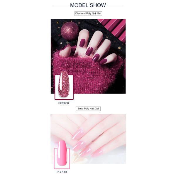 Nagelförlängningsgelset Gel Polish Startpaket PGS011