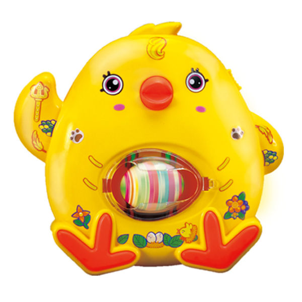 Ny DIY Kyckling Målad Äggmaskin Handgjord Påskgåva Målad Maskin Bollset Barnleksaker Med Ljus Och Musik