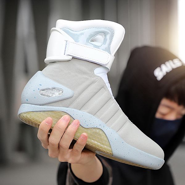 Back to the Future II Black Trainers - 2024 Air Mag Shoes - Jul 37