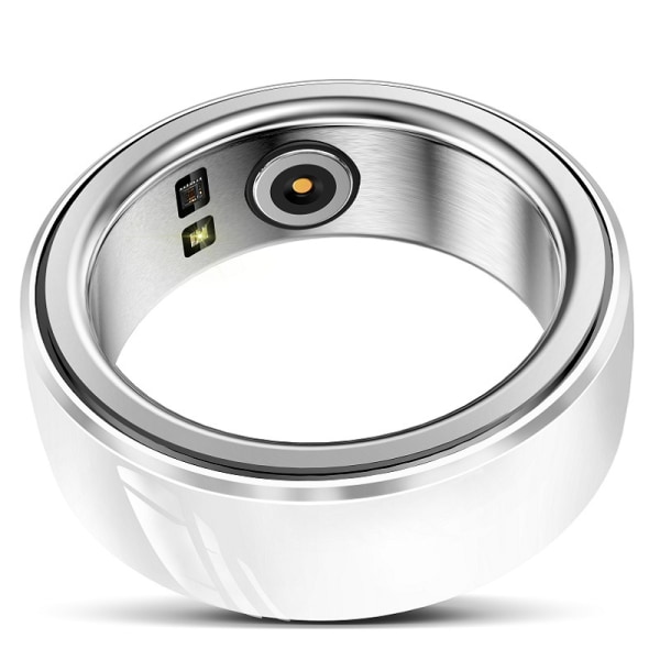 [NYTT] 2024 R8 Smart Ring Sports Intelligent Ring Bluetooth Health Tracker Puls Sömnövervakning med case White