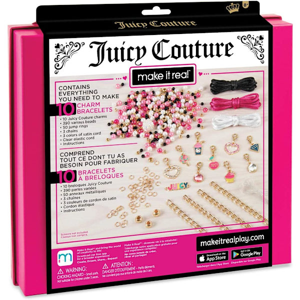 Make It Real Juicy Couture-kedjor och berlocker - perfekta barnfödelsedagar och