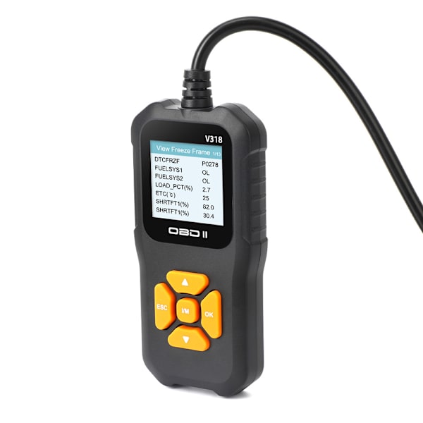 V318 OBD2-skanner 10 språk CE RoHS FCC-certifierad Färgskärm Bil