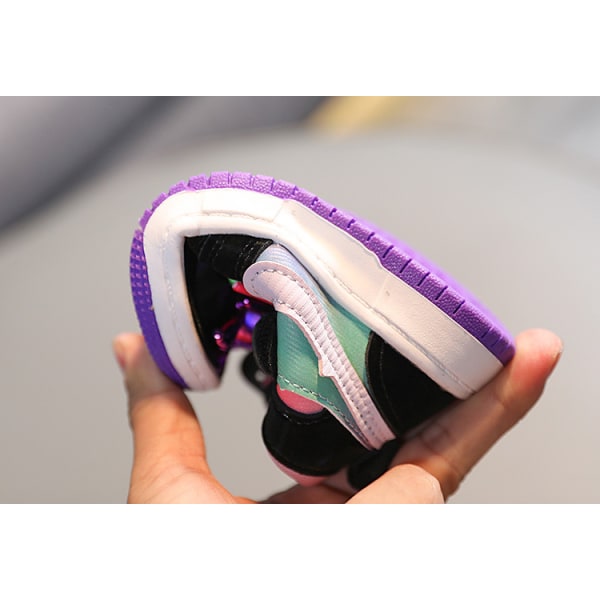 Barn Pojkar och Flickor Mode Sneakers Gradient Färg Skor Storlek 26 lila
