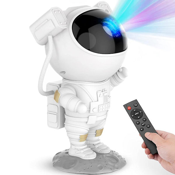 Ny Galaxy Star-projektor Starry Sky Night Light Astronaut Lamp Home R White Big Version