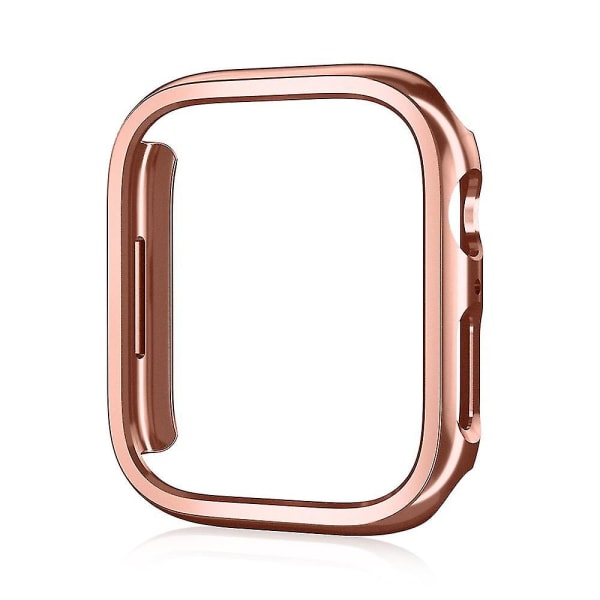 Bebetter Shxx 2-pack Kompatibelt för Apple Watch-fodral [inget skärmskydd Rose Gold 45mm