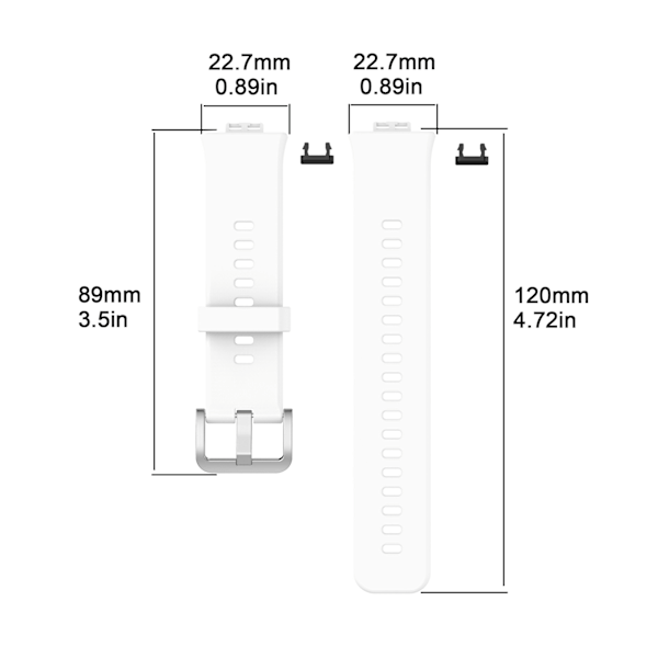 Silikon Sportklockarmband Mjuk Andningsbar Armband Ersättning Kompatibel med HUAWEI Watch FIT
