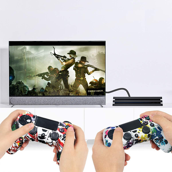 PS4-spelkontroll silikon grepp skyddande fodral