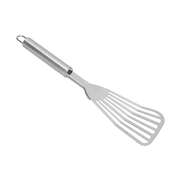 Spatelspade med hål för fisk, tjock polerad fiskvändare för kök, camping, restaurang