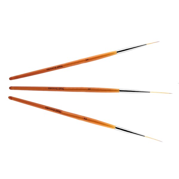 3-pack nagelkonstlinje-penna för målning och prickning