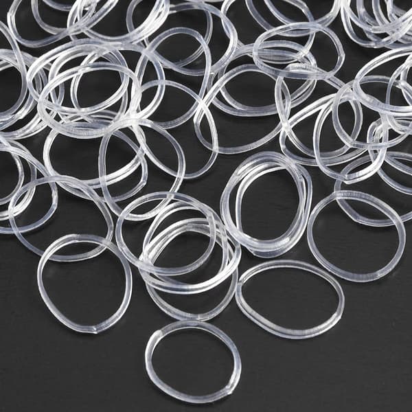 500 st Elastiska Hårringar för Kvinnor Hårband Hårstyling Hår Rep 500pcs
