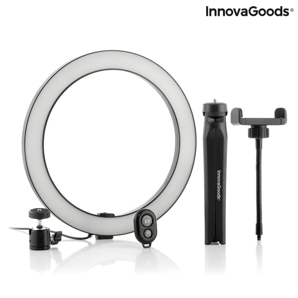 Selfie Ring Light LED med Stativ & Fjärrkontroll
