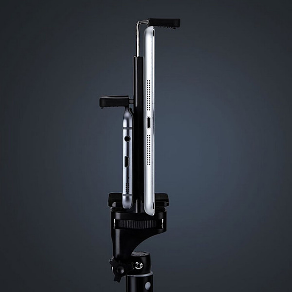 Universal Tripodhållare Mount Clamp Clip Bracket för Mobiltelefon  Tablet Kamera