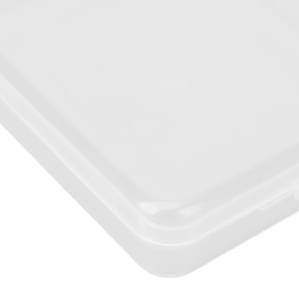 5 st Klar Små Plastbehållare Rektangulär Dammsäker Transparent Mini Förvaringslåda med gångjärnslock