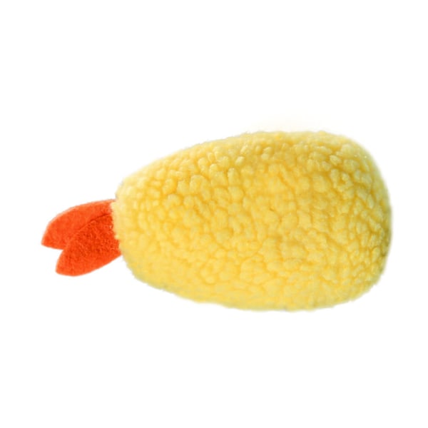 Plush Leksak för Hundar Söta Stekta Räkor Mjuk Bittålig Tandgnisslande Fylld Hundleksak för Husdjur Hundar Katter