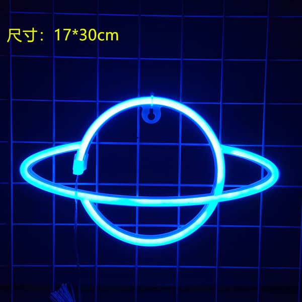 LED Planet Rocket Neonljus - Färgglad Ljusdesign 5