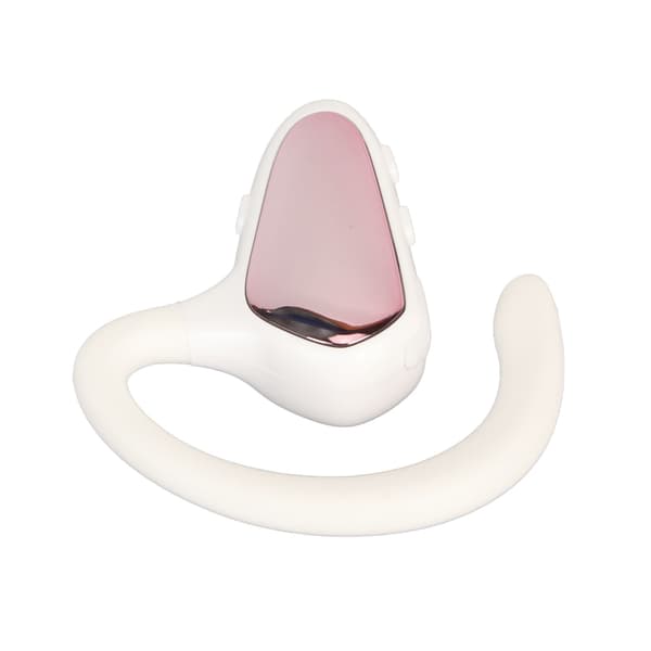 Trådlös Bluetooth-öronsnäcka Benledning Brusreducering Bluetooth 5.1 Ultralätt Affärsöronsnäcka Rosa