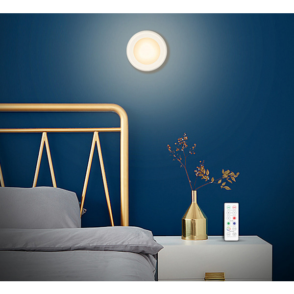 LED-spotlightar 6 st med 2 fjärrkontroller