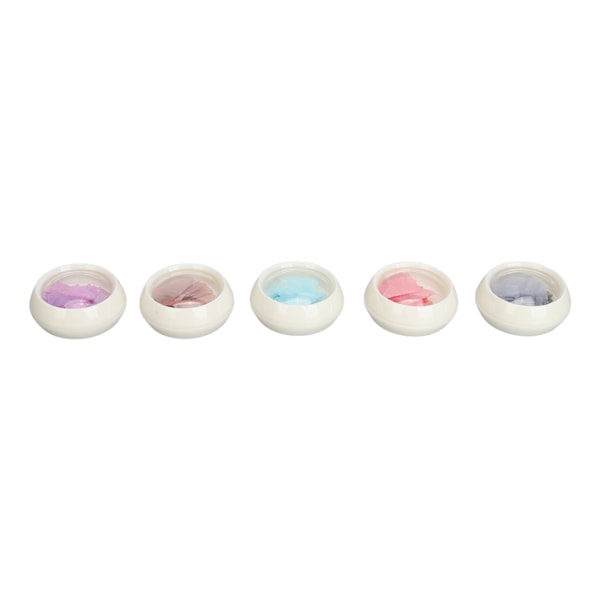 5 st Nail Art Skalflingor Oregelbundna Skivor Skalpaljetter Nail Art Dekoration Manikyr Tillbehör Vit Ask