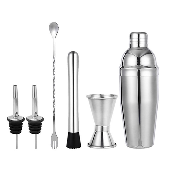 Vinskakare set, rostfritt stål, shakerkopp set 6pcs 550ML