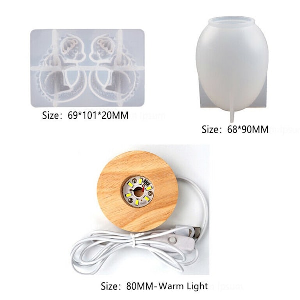 Silikonform för 3D-drak, hantverk, DIY-äggform