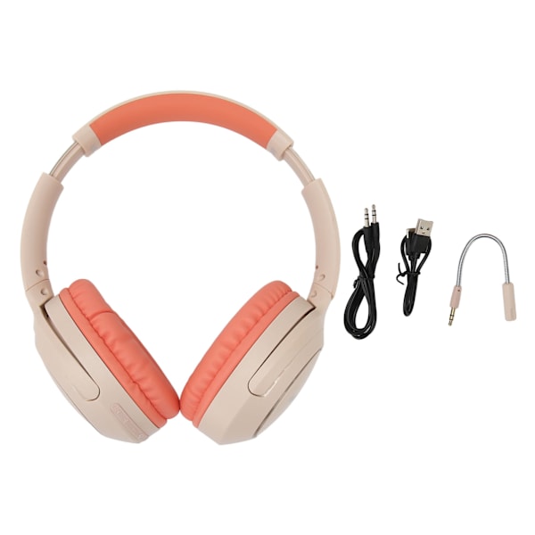 Bluetooth-headset med stöd för extern mikrofon, minneskort, LINEIN-läge, trådlöst spelheadset för dator, PC