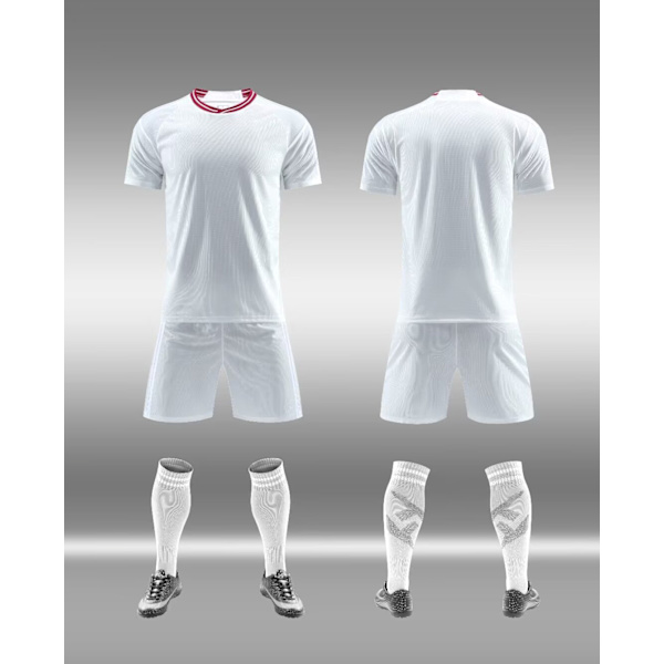 Fotbollströja set för klubb, fotbollsträningsuniform, snabbtorkande M M