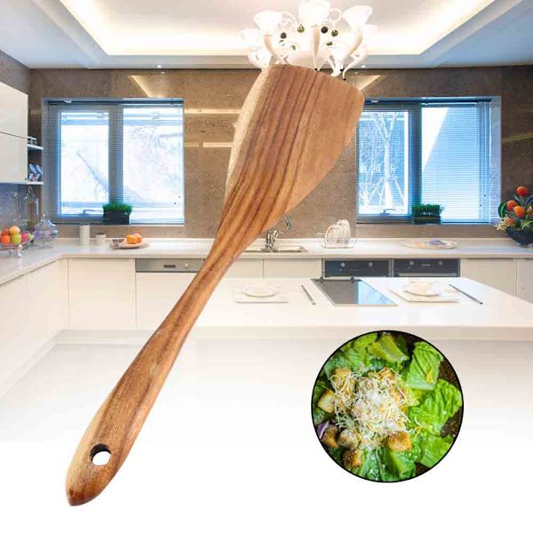 Naturlig Träspatel Vändare Stekspade Matlagning Köksredskap Spatel (31,5*7,5cm)