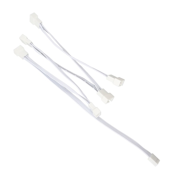 PWM Fläktdelare Kabel 1 till 6 Konverter Adapter Linje Förlängningskabel med 4-polig Kontakt