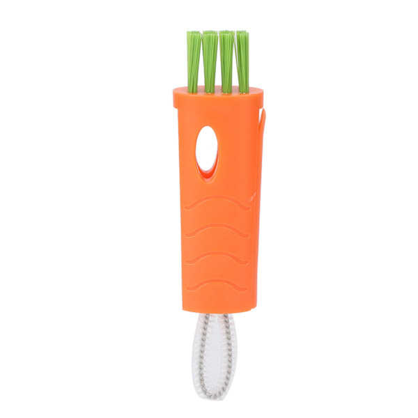 5-pack Rakhyvelrengöringsborste Multifunktionell Bärbar Nylon Hårtrimmer Rengöringsborste för Mugg Tallrik Orange