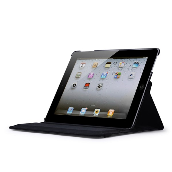 iPad Air 6 Fodral Skyddande Tablettfodral iPad 9.7-tums Rotera Läderfodral Pro11 Lychee Mönster 10.2 black 2021 iPad 9 (10.2 inches)