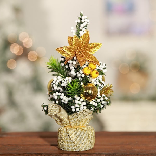 Miniatyr Julgran Dekoration för Skrivbord 20cm B