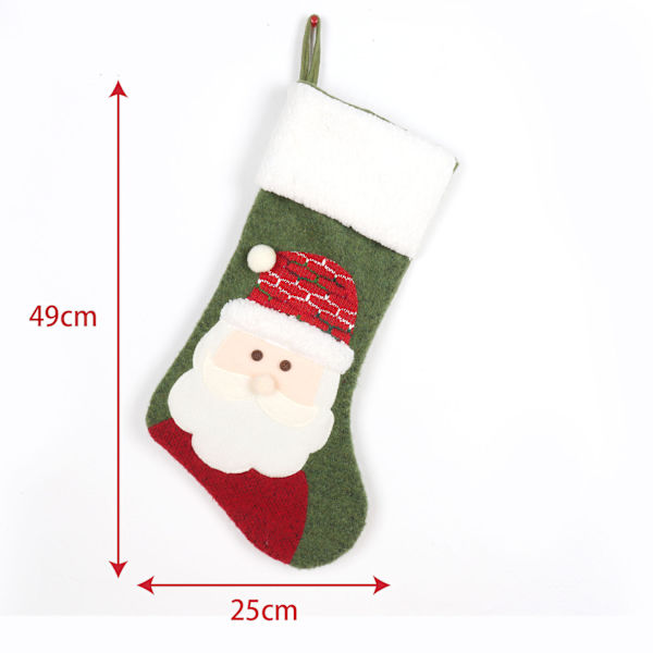 Julstrumpor Jultomte Snögubbe Pingvin Julstrumpor Rensa Julhänge Eldstad Dekorationer Godispåse C