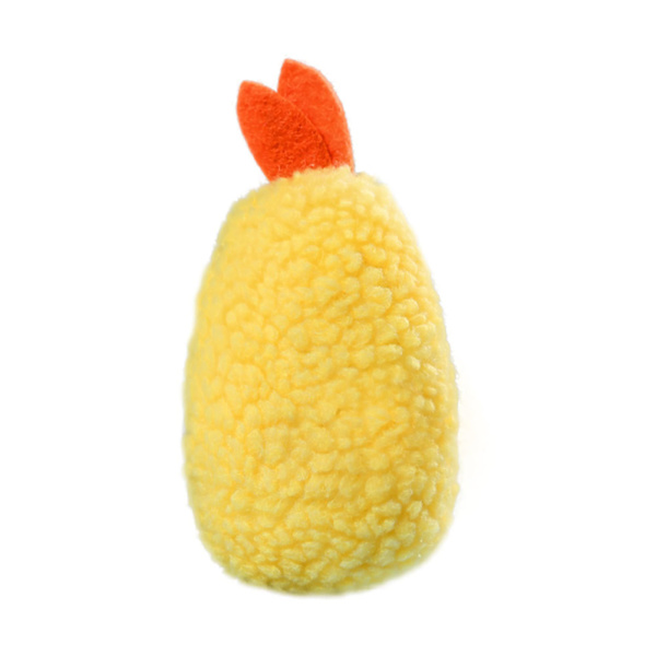 Plush Leksak för Hundar Söta Stekta Räkor Mjuk Bittålig Tandgnisslande Fylld Hundleksak för Husdjur Hundar Katter
