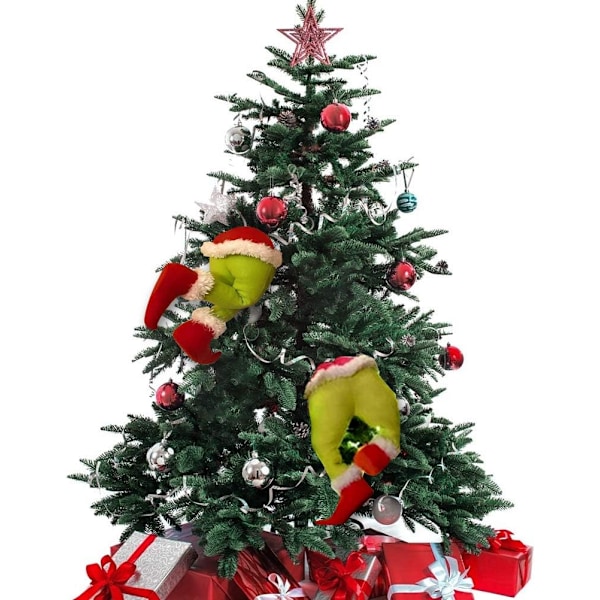 Stecto Grinch Krans, Julkrans, Hur Grinchen Stjäl Burlap Julkransen L