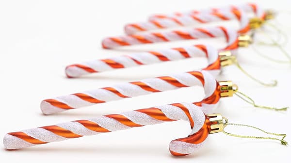 6-13 cm glittriga pepparkaksformade julgransdekorationer 6 st