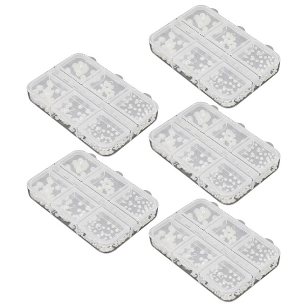 5 Ask Nagelcharms Söta Pärlor Falska Strass Dekoration Manikyr Charms Vit A02