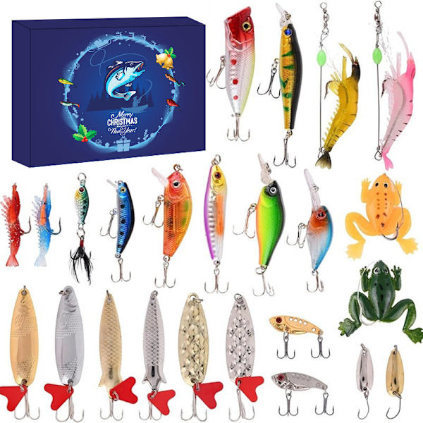 Julkalender Blind Box Barn Unicorn Liten Gul Anka Byggklossar Sanrio go fishing