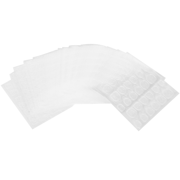 50 Ark Vattentäta Dubbelsidiga Falska Nagel Limflikar Transparent Gel Nagelband