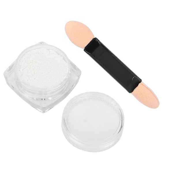 Krom Nagelpuder Glansigt Spegeleffekt Nagelpuder Nagelkonst DIY Glitterpulver Dekorationer 2g
