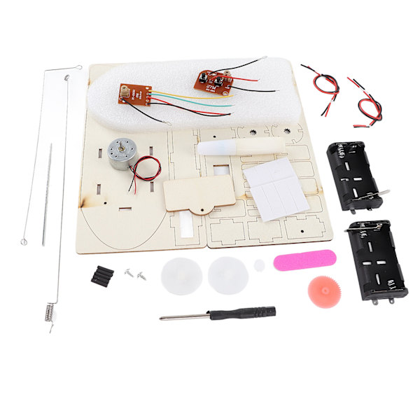 Träbåt Vetenskapsexperiment Kit Batteridriven Fjärrkontroll Pedagogiskt Vetenskapsexperiment Kit Över 6 År