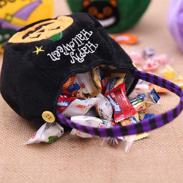 Halloween Pumpa Väska, Halloween Godisväska 2-pack