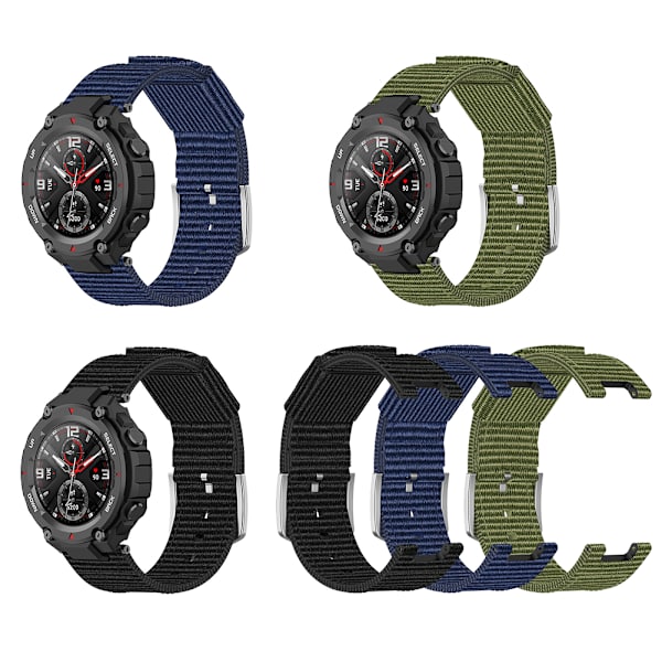 Ersättningsarmband för Amazfit T Rex Smartwatch Mjuk Andningsbar Svettbeständig Hudvänlig Rem med Installationsverktyg