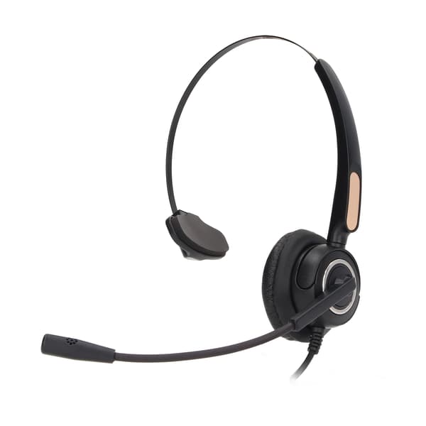 Trafikheadset Brusreducering Ergonomisk Justerbar Ultraklar Samtal Plug and Play RJ9 Headset med Mikrofon