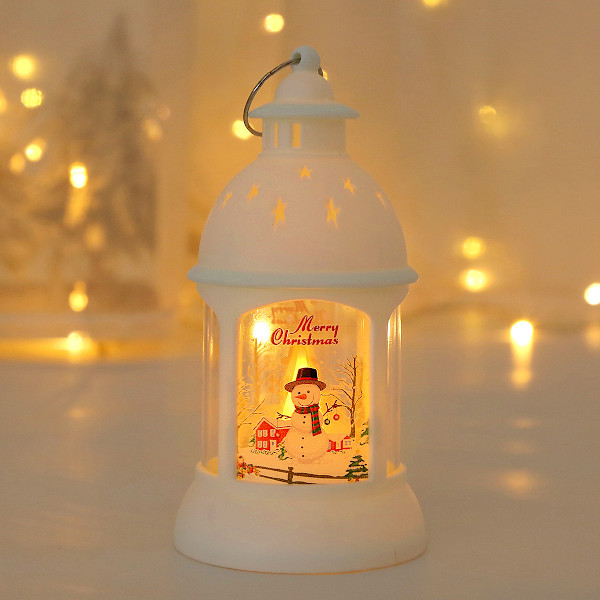 Juldekorationer Ljusstake Lampa Santa Snowman Storm Lantern Julgranshänge Elk
