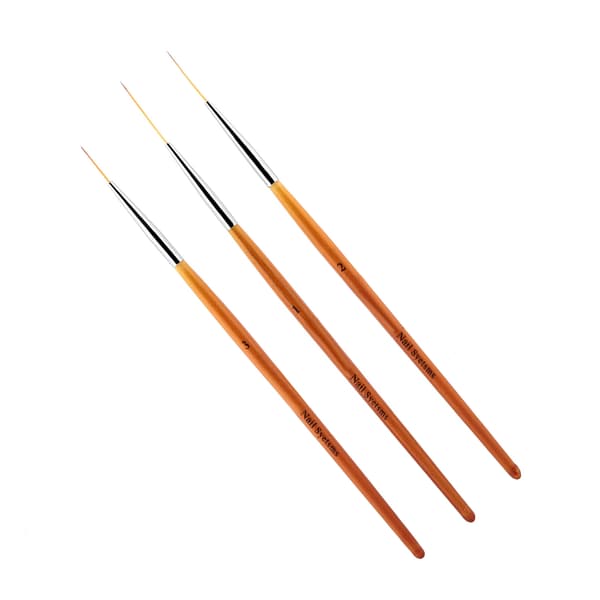 3-pack nagelkonstlinje-penna för målning och prickning